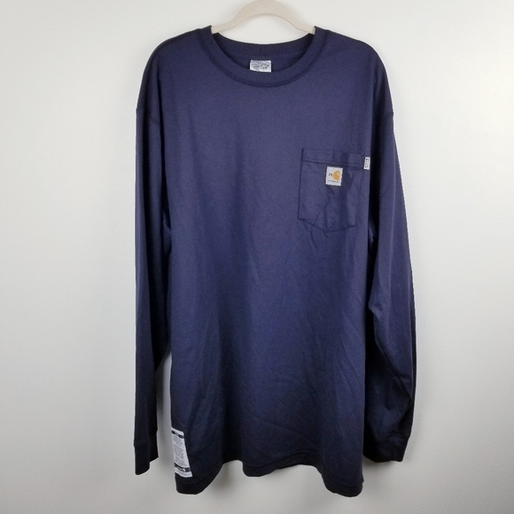 Carhartt Force Flame-Resistant Cotton Long-Sleeve T-Shirt 2XL - Picture 1 of 11